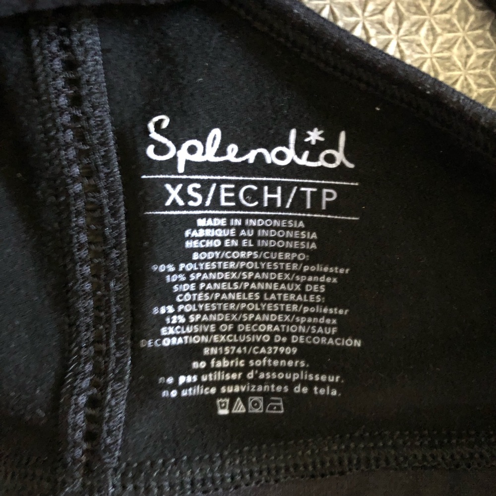 Splendid Racerback Sports Bra Removable Cups - Picture 3 of 3